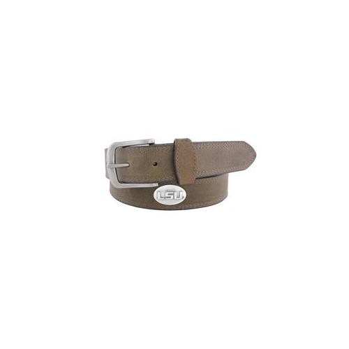 ZEP-PRO NCAA mens Ncaa East Carolina Pirates Leather Concho Belt Brown